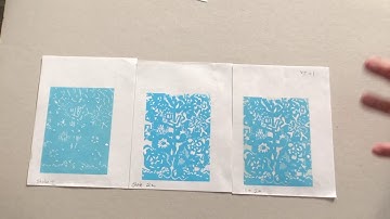 Three-Run Reduction Linocut Print