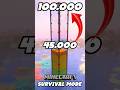 Construí un TERMOMETRO GIGANTE con una capacidad de 100K SUBS - 45/100K #minecraft #reto #suscribete