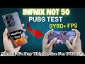 Infinix Not 50 PUBG TEST | PUBG Graphics Gyro performance and heating Test | Best Device For PUBG