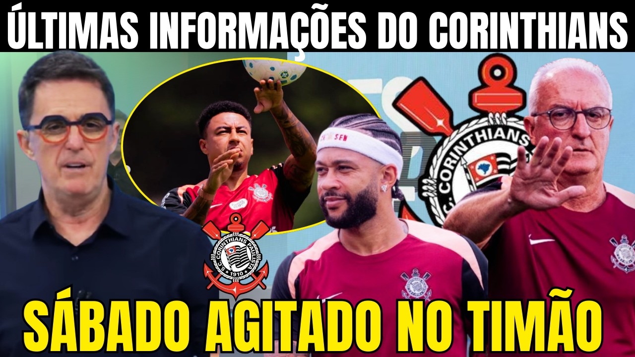 SÁBADO COM BOAS NOTÍCIAS DO CORINTHIANS! YURI DE VOLTA! LINGARD FORTE NOS TREINOS E MAIS INFORMAÇÕES