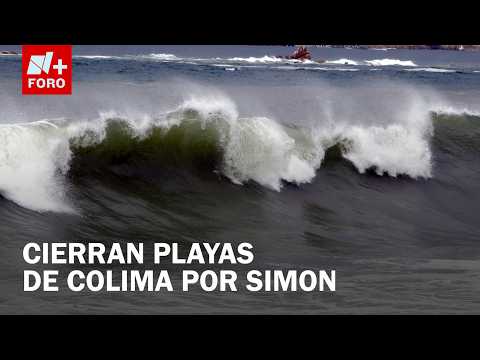 Hurricane Simon's High Surf Causes Flooding in Manzanillo; Colima Beaches Closed