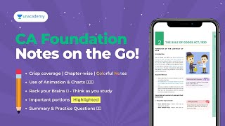 CA Foundation Colorful Notes | CA Exams July'21 | Plus and Iconic Subscription | Unacademy CA Aspire screenshot 3
