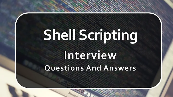 Shell Scripting Interview Questions and Answers | Linux |Shell Script |