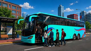 American City Bus Simulator Gameplay | Executive Coach Experience screenshot 4