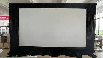 XY Diagonal 200 inches Portable Fast Folding Front and Rear Projection Screens with Black Dress Kits