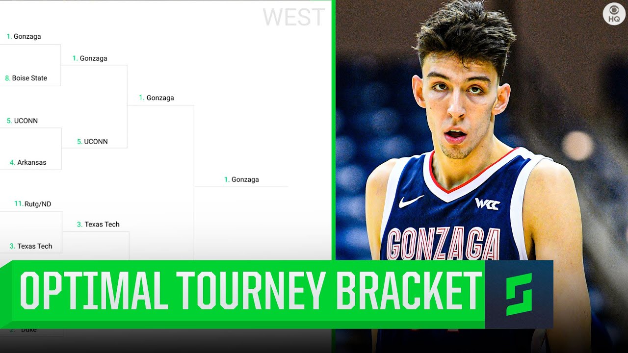 2022 March Madness OPTIMAL BRACKET simulates entire tournament 10,000 TIMES CBS Sports HQ