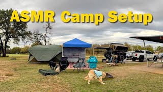 Camp Setup ASMR | Family Camping in Texas