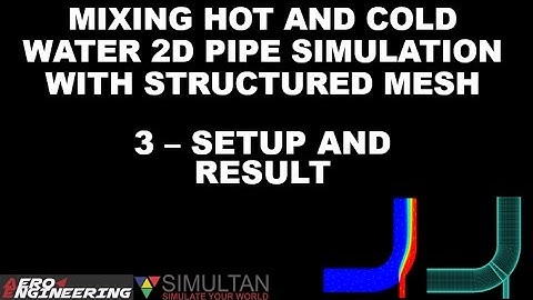 MIXING HOT AND COLD WATER 2D PIPE SIMULATION WITH STRUCTURED MESH (PART 3/3)