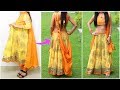 how to convert anarkali into lehnga choli diy cutting stitching lookbook shrutiarjunanand