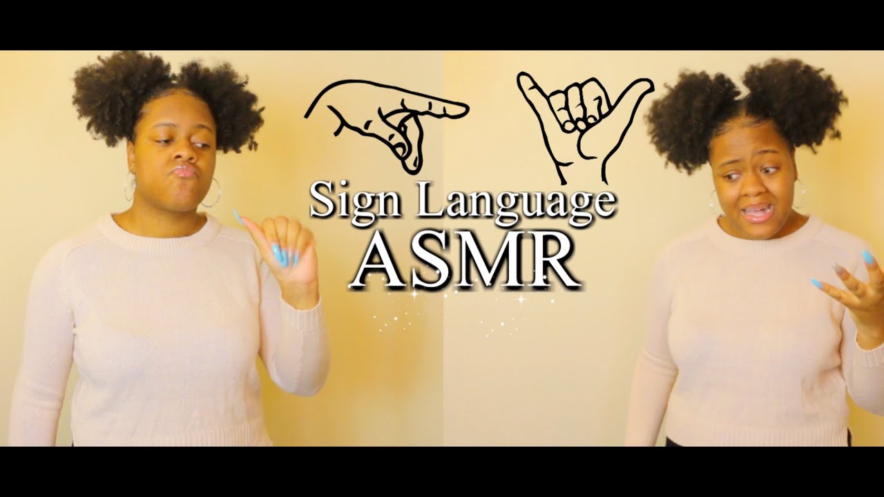 ASMR - Sign Language Story for Visual Tingles & Sleep ♡ 🏽~ - YouTube