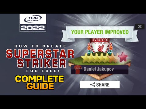 HOW TO CREATE a SUPERSTAR PLAYER for FREE [COMPLETE GUIDE]  | Top Eleven 2022
