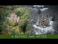 Before and after, unveiling the abandoned chateau