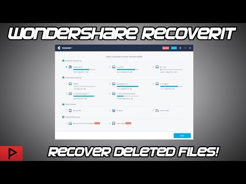 Let S Recover Deleted Files Using WonderShare RecoverIt 