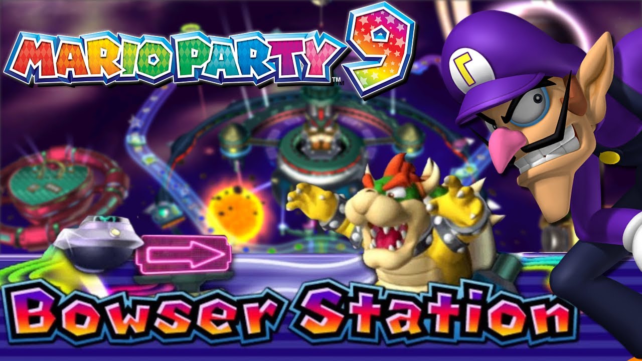 Mario Party 9 Bowser Station w/ Waluigi Shiruetto The Gamer YouTube