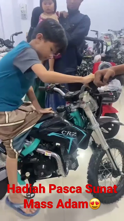 Hadiah Pasca Sunat (Mini Trail 110cc) Mass Adam#shorts#alhamdulillahsyukur#bahagiaitusederhana