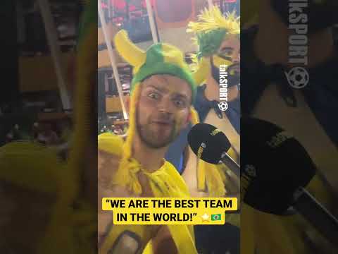 Brazil fans say they will win the world cup! #brasil #brazil #worldcup #neymar #vinicius