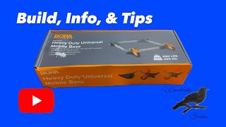 Bora PM 2500 Mobile Adjustable Base Build and TIPS
