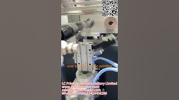 Oval bottle fully automatic servo screen printing machine monochrome screen printing # fully