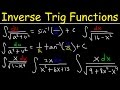 Integration into Inverse trigonometric functions using Substitution