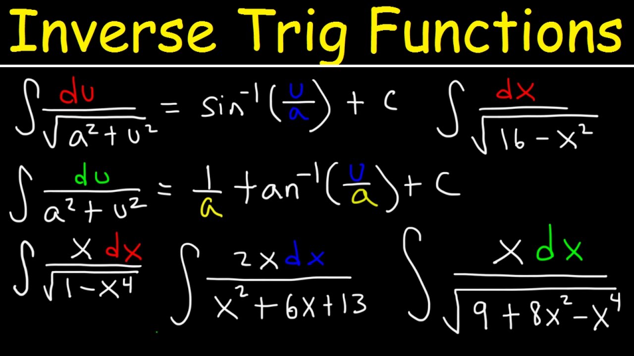 Integration into Inverse trigonometric functions using