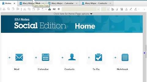 IBM Notes 9 Social Edition Use the New Shortcut Buttons