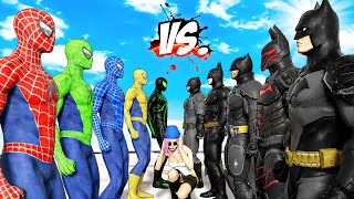 TEAM SPIDER-MAN Confrontation TEAM BATMAN - Saves Captured Hostage | EPIC SUPERHEROES WAR