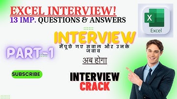 Top 13 Excel Interview Questions and Answers | Job Interview in Excel | Excel Interview | Part -1