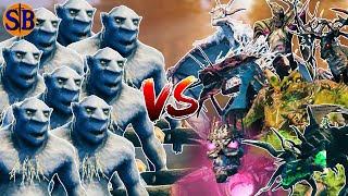 50 Trolls vs Every Bosses | Valheim Mob Battle