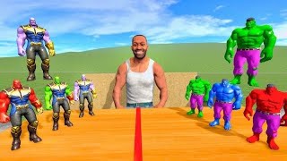 😱 Hulk Army vs. Thanos Army – Who Will Win? 💥 Indian Bike Driving 3D #video #games screenshot 1