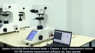 Digital Micro hardness tester demo video DVS-1AT-8P