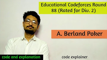 Berland Poker ||  Educational Codeforces Round 88 || CODEFORCES