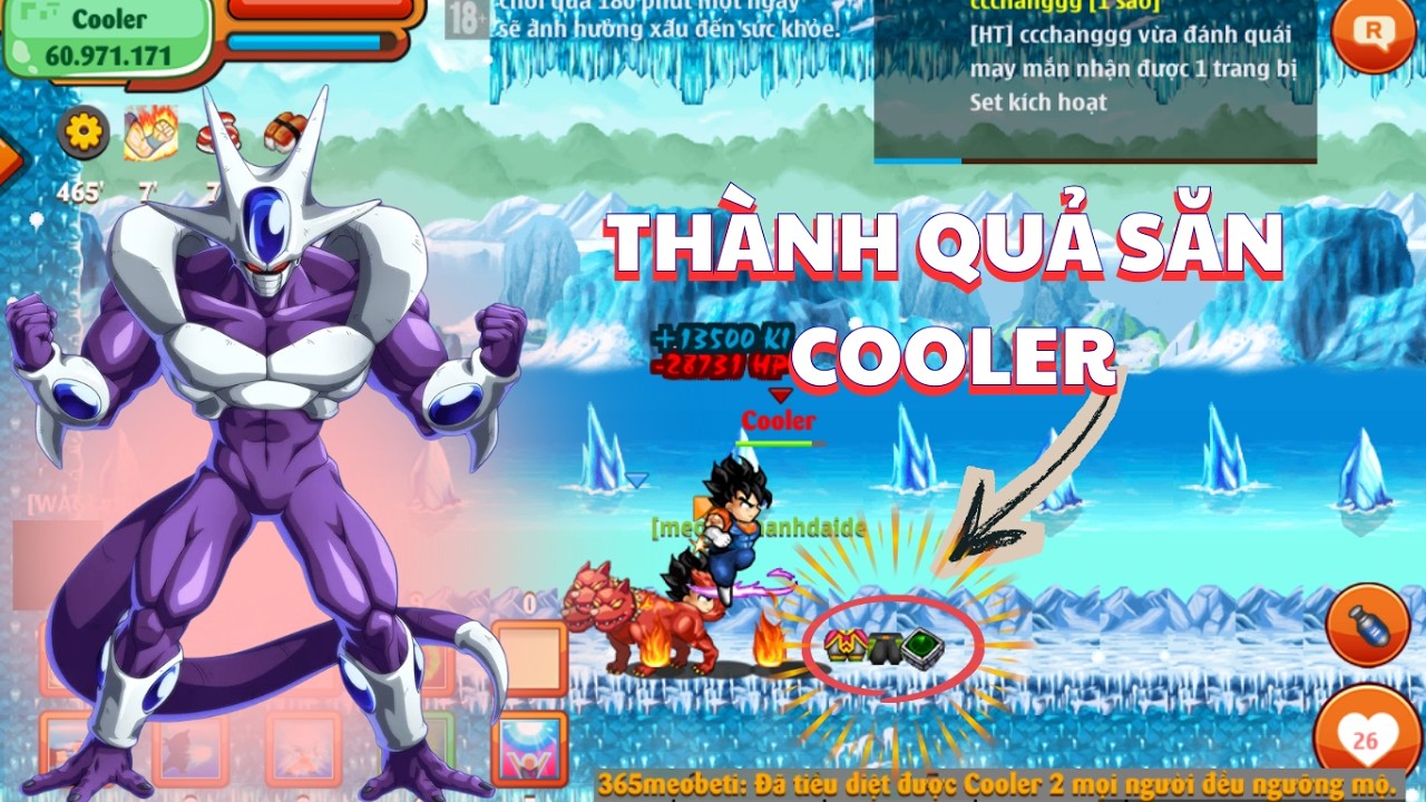 Ngọc Rồng Online - Thành Quả 2 Ngày Săn Boss Cooler Rơi Toàn Đồ Xịn