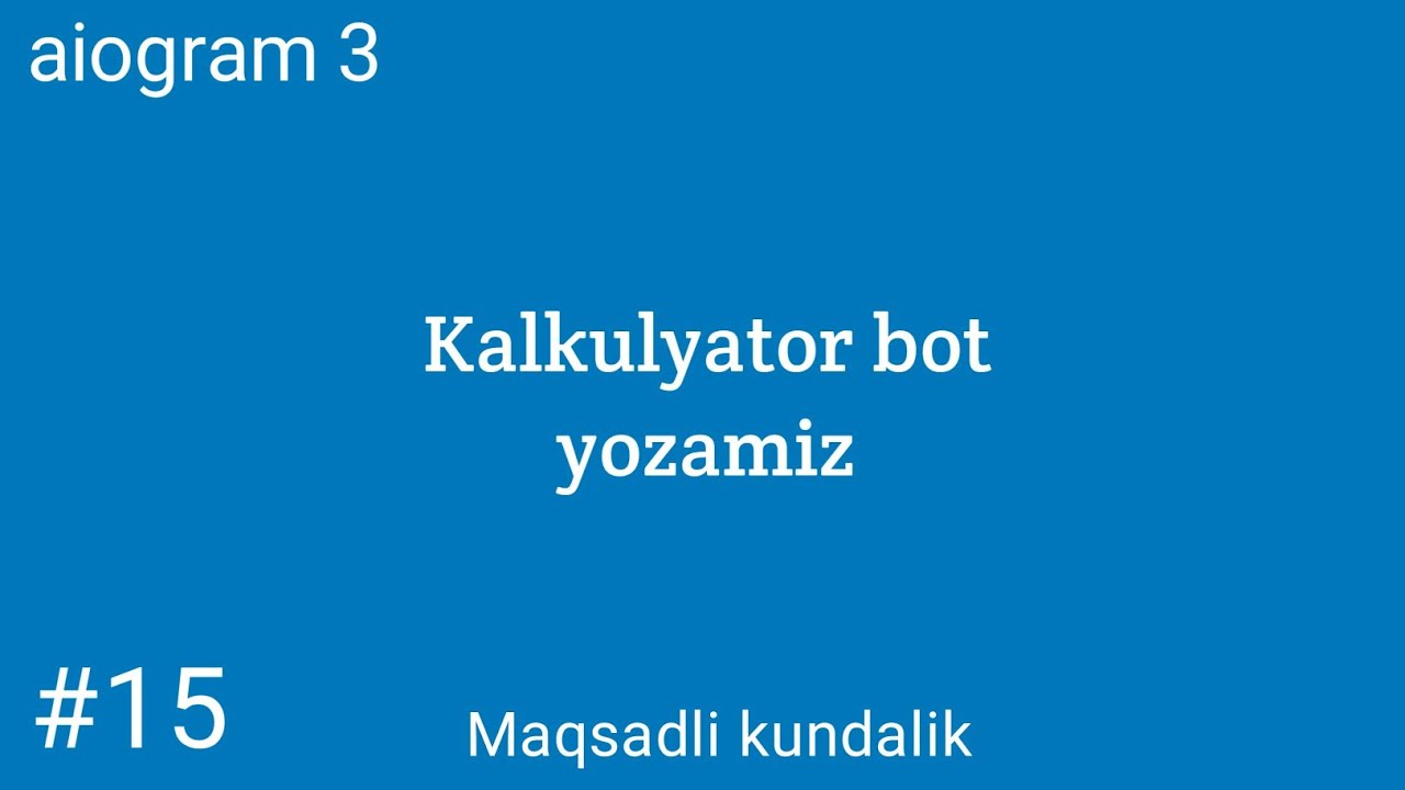 Kalkulyator bot