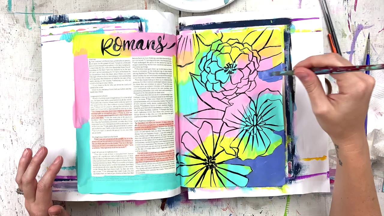 Bible Journal Pages: How to Prep Bible Art Pages and Check out New Spiral  Bound Journal Bible - by Megan Elizabeth