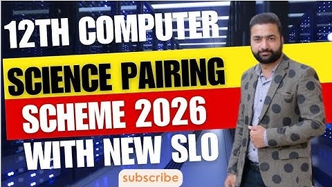 2nd Year Computer Pairing Scheme 2026 | Complete Paper Pattern & Important Chapters by @JUGGAR1 