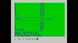 Pro Golf (Hornby Software, 1982) (ZX Spectrum)