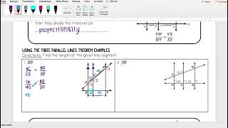 Three Parallel Lines Theorem