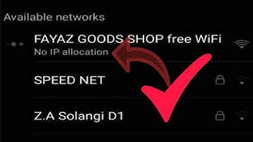 How To Fix ~ NO IP ALLOCATION ~ WIFI Error Message In Phones
