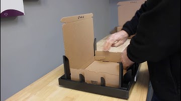 Folding Your Corrugated Cardboard Mailers, Shipping Box Using a Box Folding Fixture Tool Jig Machine