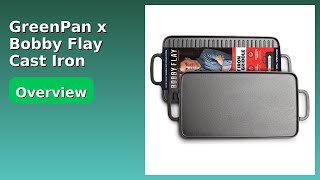 REVIEW (2026): GreenPan x Bobby Flay Cast Iron Griddle. Features.