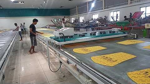 I&RV Flat bed Glass top screen printing table with (automatic dryer)