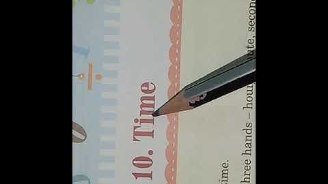 Class 4 Maths Chapter 10 Time