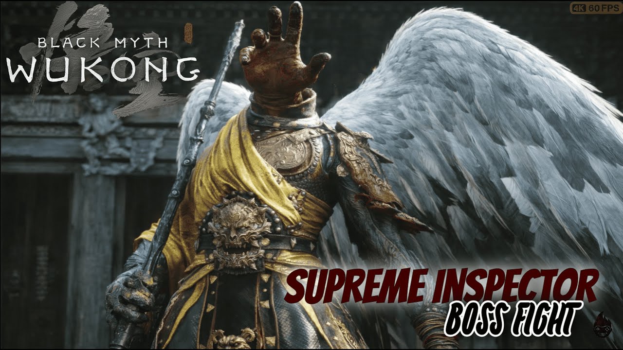 Supreme Inspector – Black Myth: Wukong | (Celestial Enforcer) | Epic Flight & Flame Fight (4K 60FPS)