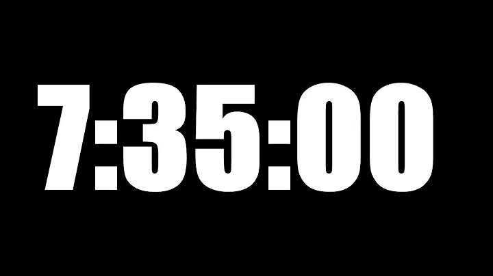 7 HOUR 35 MINUTE TIMER • 455 MINUTE COUNTDOWN TIMER ⏰ LOUD ALARM ⏰