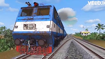Rameswaram Chennai Boat Mail short journey across Pamban Bridge || WDP3A Railworks Train Sim