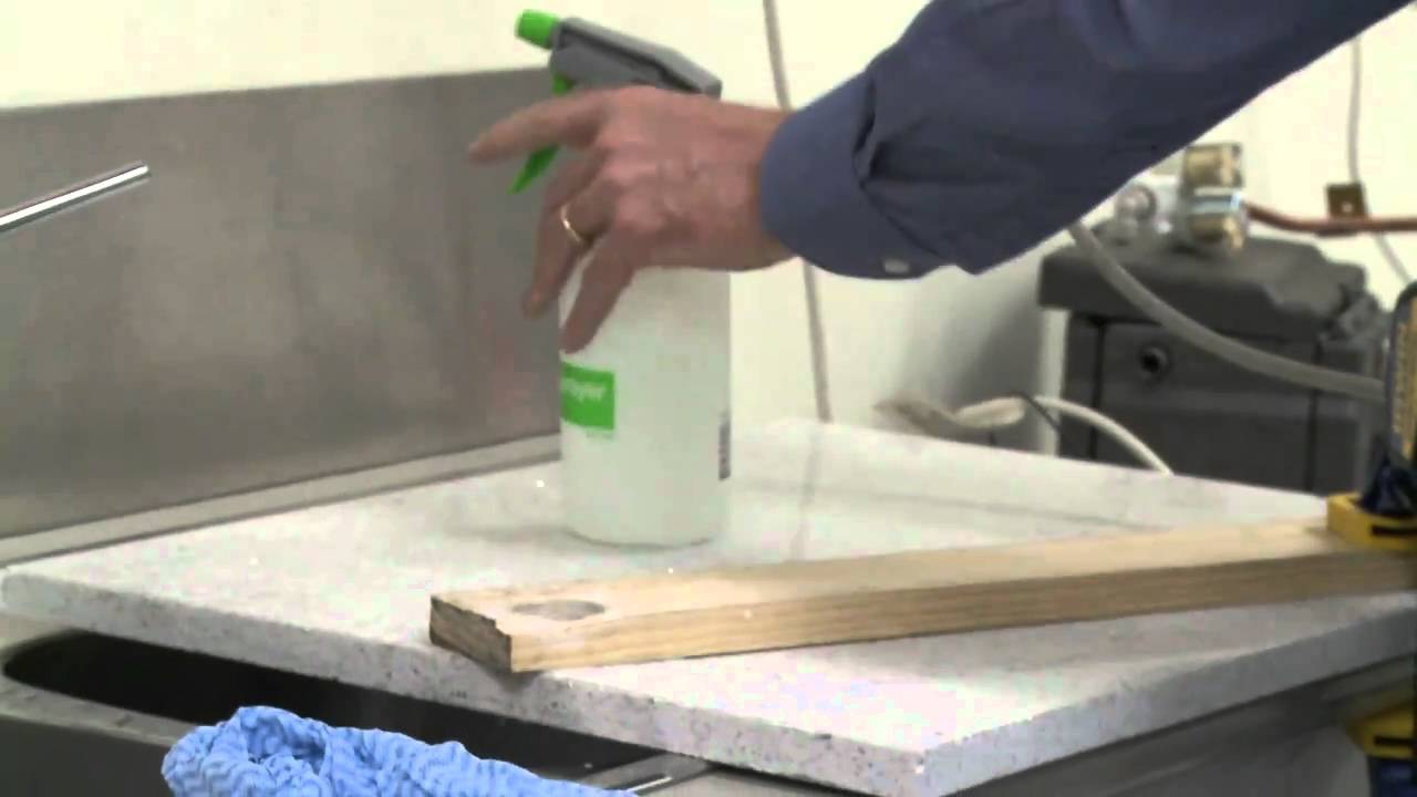 Drilling Granite and Ceasarstone - YouTube