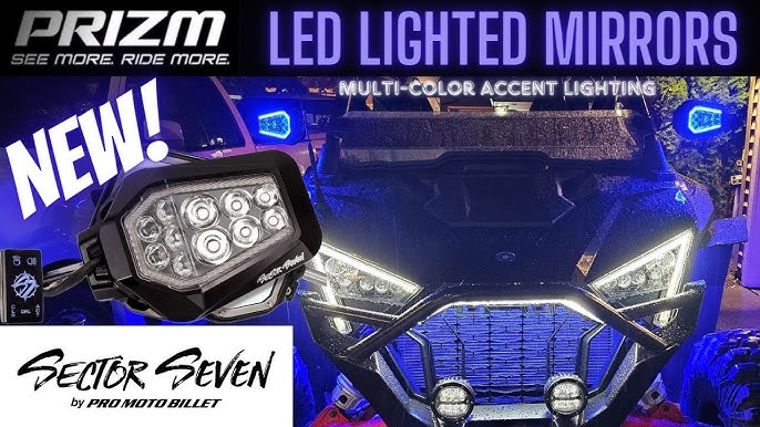 Transform Your UTV with Sector Seven's Best and Brightest LED Lighted  Mirrors! 