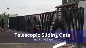 Automatic telescopic sliding gate.| Gate Design | Industrial Gate | Nirmal Automation