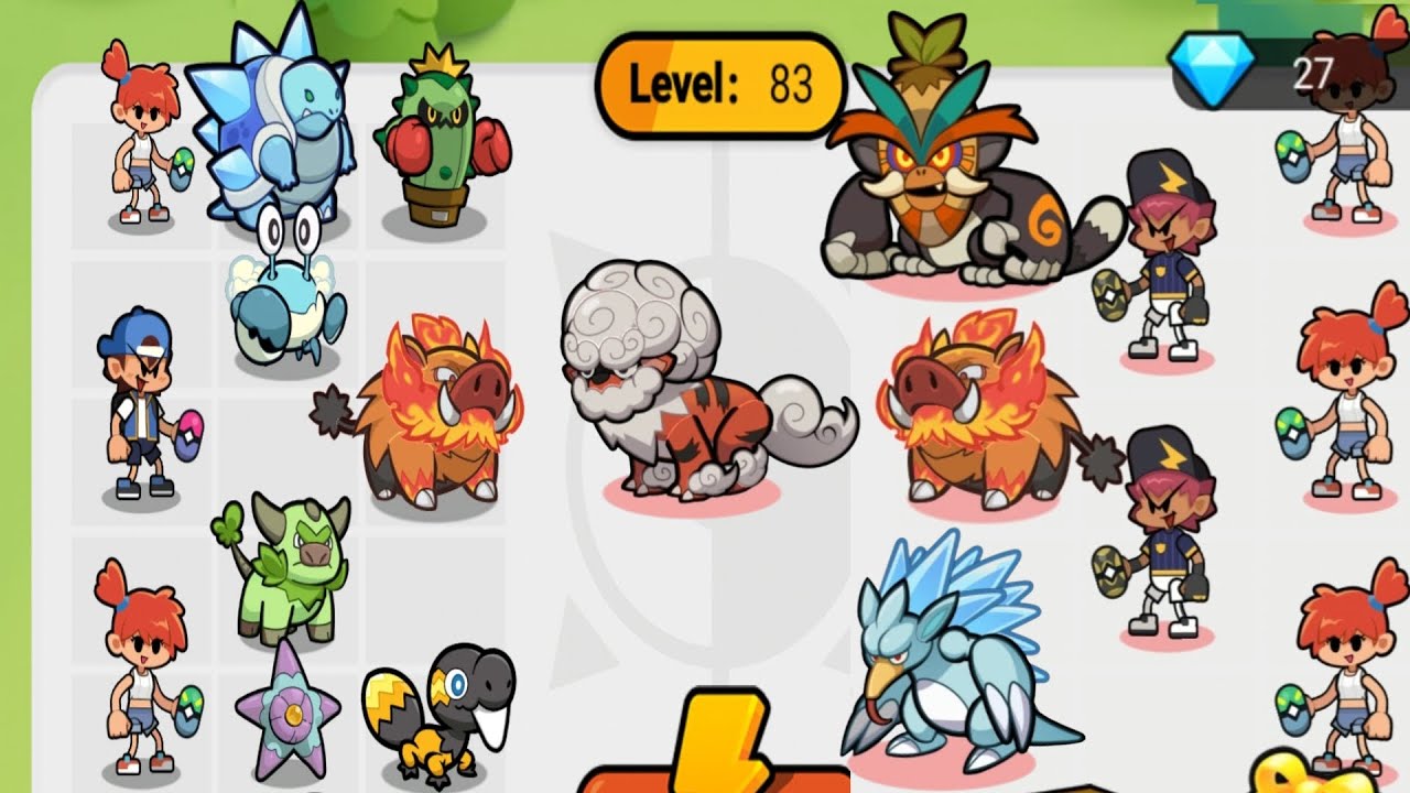 Pokemon Monster vs Pcman : Monster Merge Mokemon World, Mega Animal Monster Battle, New