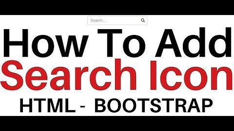 Adding Search Glyphicon In The Textbox HTML Bootstrap